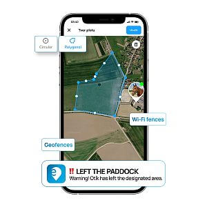 Functions and features of the fencee EquiGPS app