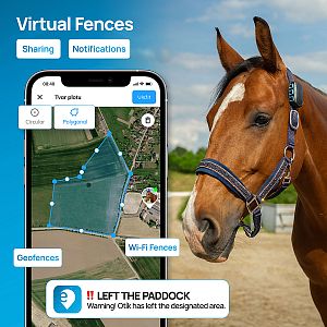 Functions and features of the fencee EquiGPS app