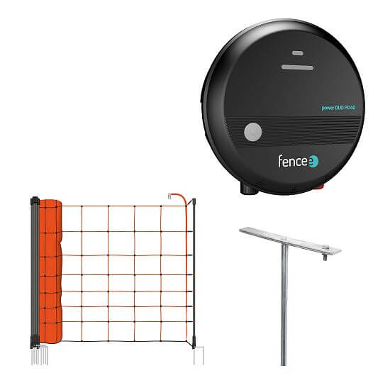 Electric fence kit for sheep, goat, boars - DUO energizer - electric net 50 m