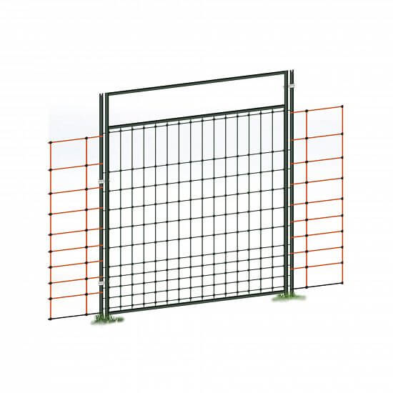 Entrance gate to electric fence net, 125 cm