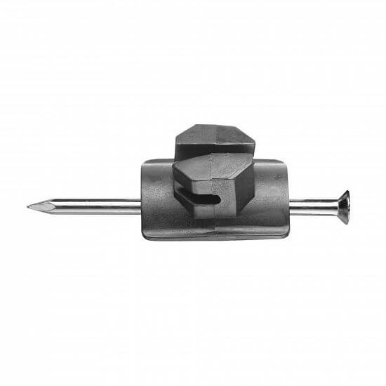 Insulator for electric fence with nail 70 mm - 25 pcs