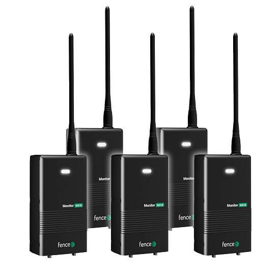 Additional monitoring devices for electric fence - 5 × Monitor MX10