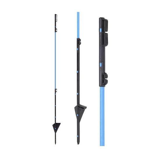 Blue replacement fibreglass rod for electric fence - 90 cm