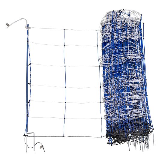 Blue electric fence net for sheep, height 90 cm, length 50 m