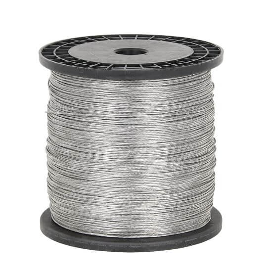 Aluminium stranded wire for electric fence, diameter 1.8 mm, 500 m