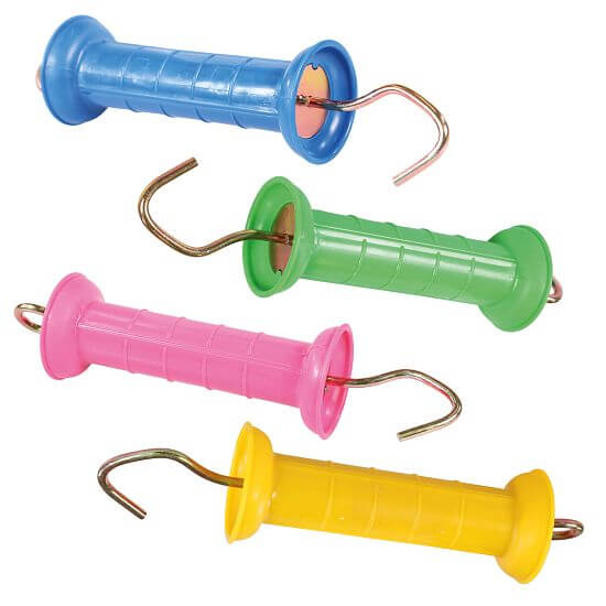 Handles for electric fence - pink, blue, green, yellow