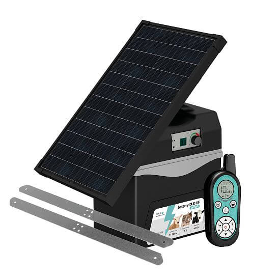 Smart energizer fencee battery DUO RF BDX50 with controller + solar panel 30 W + bracket
