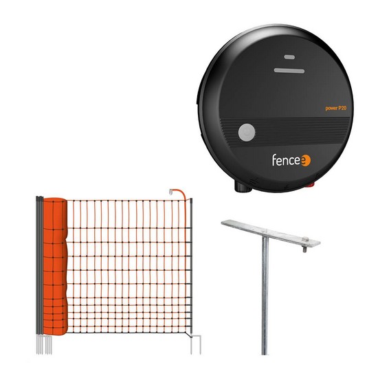 Electric fence kit for poultry, geese, duck - mains energizer - electric net 50 m