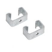 Clamp for T-posts for insulators with M6 screw - 2 pcs