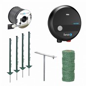Electric fence kit  against pests - cat, raccoon, otter, marten, fox - mains energizer- polywire 100 m
