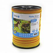 Polytape for electric fence, width 10 mm, yellow-orange
