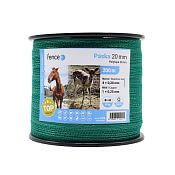 Polytape for electric fence, width 20 mm, green