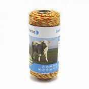 Polywire for electric fence, diameter 2.5 mm, yellow-orange