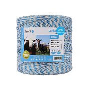 Polywire for electric fence, diameter 3 mm, white-blue
