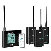 Universal electric fence online monitoring set - WiFi Gateway GW100 - 3 × Monitor MX10