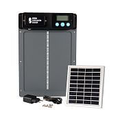 Automatic chicken coop door, 230 V adapter + solar panel