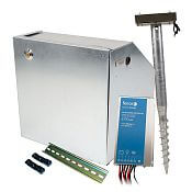 Security box for fencee energizer and battery, Mounting post, Regulator 15 A for solars 200 W