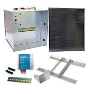 Basic solar fence kit - Complete transport box + bracket + 40 W panel