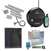 Premium solar fence kit - Complete transport box + 3 J Smart RF energizer power DUO, 40 W panel
