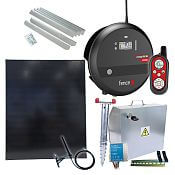 Premium solar fence kit - Complete security box + 8 J Smart RF energizer energy DUO, 200 W panel