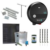 Expert solar fence kit - Complete transport box + energizer mini DUO 0,6 J, 40 W panel, polywire 2,5 mm