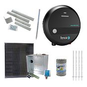Expert solar fence kit - Complete transport box + energizer power DUO 3 J, 40 W panel, polywire 3 mm