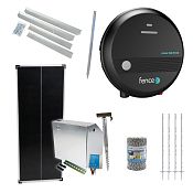 Expert solar fence kit - Complete security box + energizer power DUO 3 J, 100 W panel, polywire 3 mm
