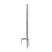 Universal metal post for electric fence, galvanized, length 120 cm