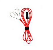 Red cable for connection to Monitor MX10, for electric fence - 300 cm