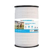 Electric fence tape 20 mm wide, white, length 200 m