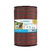 Tape for electric fence, width 20 mm, brown-red, length 200 m