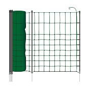 Green net STANDARD for electric fence for dogs, rabbits, cats, height 65 cm, 25 m, 1 spike