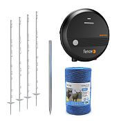 Set of electric fence protection against black, forest, deer - energizer + polywire 400 m