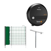 Set of electric fence with mobile net for rabbits, dogs, cats - energizer - 50 m net