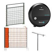 Set of electric fence with net 112 cm for poultry - protection against fox, marten, dog - DUO energizer + 50 m net, height 112 cm