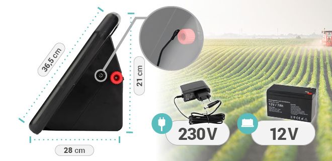 Dimensions suitable for transport